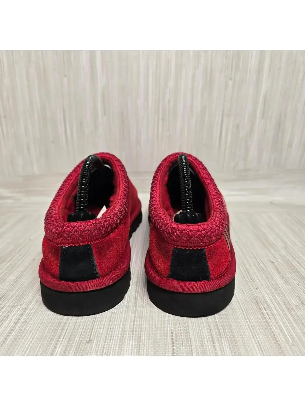 UGG Men’s Red Suede Slippers – Size 8